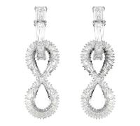 Swarovski, Femme, Accessoires, Gris, Taille: ONE Size Boucles d'oreilles Unisex Hyperbola Infinity Blanc Rhodié 5679793