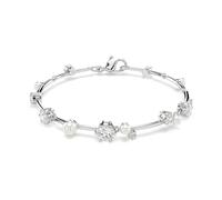 Bracelet Constella, Crystal Pearl, Tailles rondes, Blanc, Métal rhodié OS