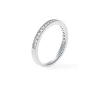 Bague Matrix, Blanche, Métal rhodié 52