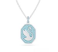 Swarovski Femme Collier Cygne avec pendentif Bleu Rhodié 5628546