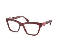 Swarovski Femme SK2021 1055 Montures optiques Acétate Violet Transparent Carré Normale