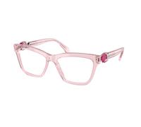 Swarovski Femme SK2021 3001 Montures optiques Acétate Rose Transparent Carré Normale