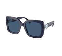 Swarovski Femme SK6001 100455 Lunettes de soleil Acétate Bleu Bleu Carré Normale