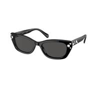 Swarovski Femme SK6019 100187 Lunettes de soleil Acétate Noir Gris Pillow Normale