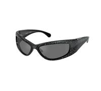 Swarovski Femme SK6027 10326G Lunettes de soleil Injecté Noir Gris Géométrique Miroir