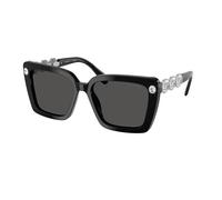Swarovski Femme SK6032 100187 Lunettes de soleil Acétate Noir Gris Carré Normale