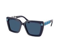 Swarovski Femme SK6032 100455 Lunettes de soleil Acétate Bleu Bleu Carré Normale