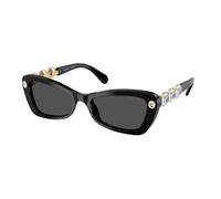 Swarovski Femme SK6033 100187 Lunettes de soleil Acétate Noir Gris Géométrique Normale
