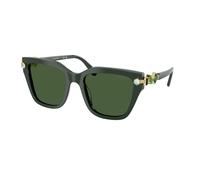 Swarovski Femme SK6041 102671 Lunettes de soleil Acétate Vert Vert Géométrique Normale