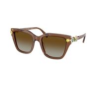 Swarovski Femme SK6041 1067T5 Lunettes de soleil Acétate Marron Marron Géométrique Polarisé Ombré
