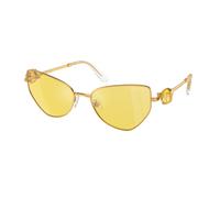 Swarovski Femme SK7003 400785 Lunettes de soleil Métal Or Jaune Géométrique Normale Miroir