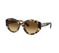 Swarovski Femme Sunglass SK6005 - Couleur du Monture: Havana moyen, Couleur de Lentille: Dégradé marron