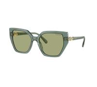 Swarovski Femme Sunglass SK6016 - Couleur du Monture: Transparent Vert, Couleur de Lentille: Vert foncé