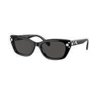 Swarovski Femme Sunglass SK6019 - Couleur du Monture: Noir, Couleur de Lentille: Gris foncé