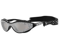 Swarovski Femme Sunglass SK6024 - Couleur du Monture: Noir, Couleur de Lentille: Gris clair Effet miroir Agent