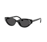Swarovski Femme Sunglass SK6030 - Couleur du Monture: Noir, Couleur de Lentille: Gris foncé
