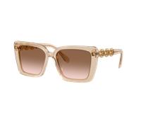 Swarovski Femme Sunglass SK6032 - Couleur du Monture: Beige Transparent, Couleur de Lentille: Dégradé Marron