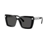 Swarovski Femme Sunglass SK6032 - Couleur du Monture: Noir, Couleur de Lentille: Gris foncé