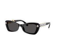Swarovski Femme Sunglass SK6033 - Couleur du Monture: Noir, Couleur de Lentille: Gris foncé