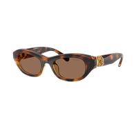 Swarovski Femme Sunglass SK6036U - Couleur du Monture: Havana, Couleur de Lentille: Marron foncé