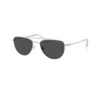 Swarovski Femme Sunglass SK7007 - Couleur du Monture: Argent, Couleur de Lentille: Gris foncé