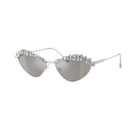 Swarovski Femme Sunglass SK7009 - Couleur du Monture: Argent, Couleur de Lentille: Gris clair Effet miroir Agent