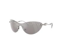 Swarovski Femme Sunglass SK7023 - Couleur du Monture: Gunmetal, Couleur de Lentille: Gris clair Effet miroir Agent