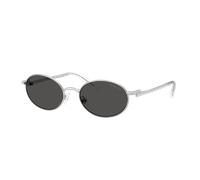 Swarovski Femme Sunglass SK7033 - Couleur du Monture: Argent, Couleur de Lentille: Gris foncé