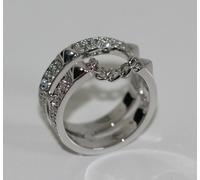 Swarovski Fiction Anneau Blanc, à Rhodium Gr.55 Neuf avec Boite