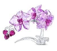 Swarovski Figurine orchidée en Cristal, Transparent, 10 x 14 x 7 cm