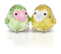 Swarovski Figurines All you Need are Birds Couple d'Inséparables, en cristal