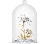 Swarovski Cloche de verre Florere 130e Anniversaire en métal Cristaux zirconia champagne doré
