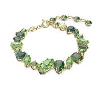 Swarovski Bracelet Gema, Tailles variées, Vert, Placage de ton or