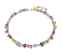 Swarovski Collier Gema – Multicolore, métal rhodié, tailles variées