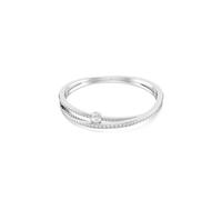 Swarovski Bracelet-jonc Hyperbola, blanc, métal rhodié, tailles variées