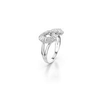 Swarovski Hyperbola Collection Cocktail Ring, Infinity, White, Rhodium plated