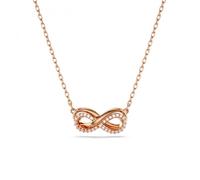 Swarovski Pendentif Hyperbola, Pavé Infini Blanc, Placage ton or rosé OS