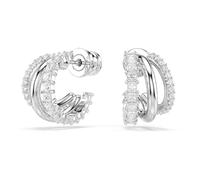Swarovski Hyperbola Collection, Taille ronde, Blanc, Plaqué rhodium