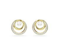 Swarovski Hyperbola Collection, Taille ronde, Blanc, Plaqué ton or