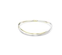 Ras-de-cou Hyperbola, Taille ronde, Blanc, Finition mix de métal M