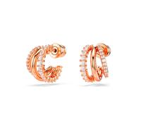 Swarovski Hyperbola Hoop Boucles d'oreilles Acier inoxydable plaqué or rose 5698702 - Femme