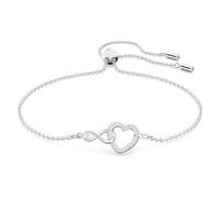 Swarovski Bracelet Swarovski Infinity, Infini et cœur, Blanc, Métal rhodié
