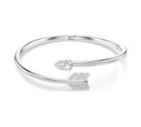 Swarovski Bracelet-jonc Idyllia – Flèche, Blanc, Métal rhodié, Tailles variées