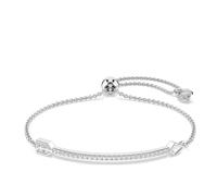 Swarovski Bracelet Idyllia — Flèche, Blanc, Métal rhodié — Tailles variées