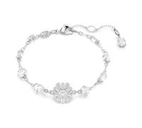 Swarovski Bracelet Idyllia, Tailles variées, Flocon de neige, Blanc, Métal rhodié