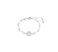 Swarovski Bracelet Idyllia 5691485 – Flocon de neige blanc – Acier inoxydable, métal rhodié – Femme