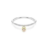 Swarovski Idyllia Collection Jonc, Mixed Cuts, Cœur, Rose, Finition métal mixte