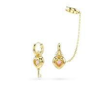 Swarovski Idyllia Collection, Mixed Cuts, Cœur With Key, Rose, Finition or 18k