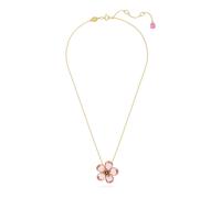 Swarovski Pendentif Florere, Fleur, Petit, Rose, Placage de ton or