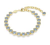 Swarovski Imber Bracelet rivière plaqué or pour femme Bleu Taille M, Medium, Cristal, Pas de gemme